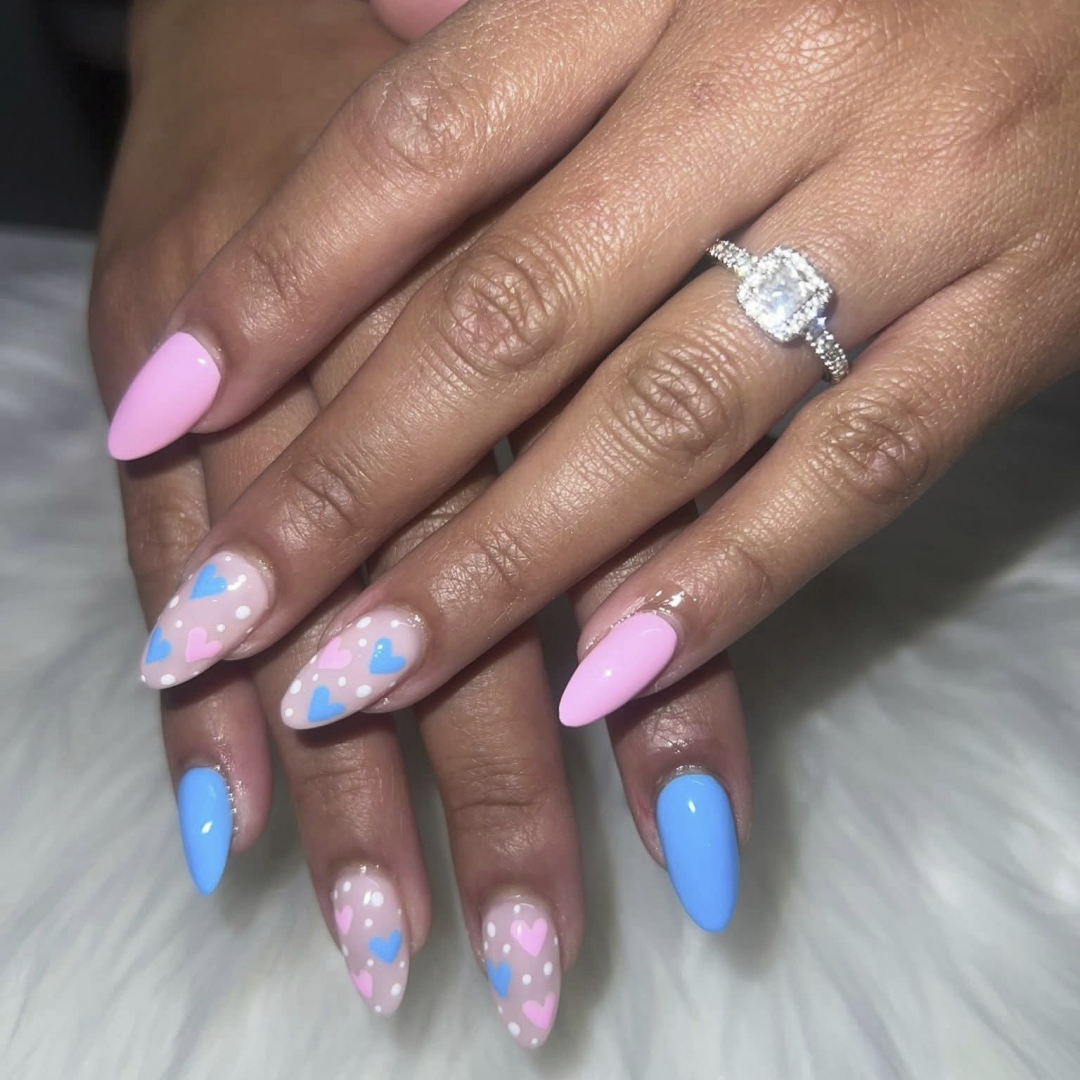 Custom manicure and nail art by Nails by Hannah at Y&O Studio Salon & Suites in East Liverpool, OH